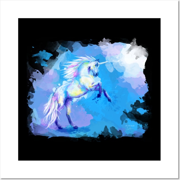 Unicorn Dream - fantasy animal Wall Art by Flo Art Studio